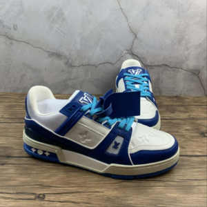 Alternative view of Giày Louis Vuitton Trainer Sneaker Blue White 1A813N