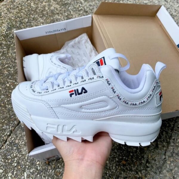 Giày Fila DISRUPTOR 2 White " Cá Mập" FS1HTA3091X - Ảnh 5
