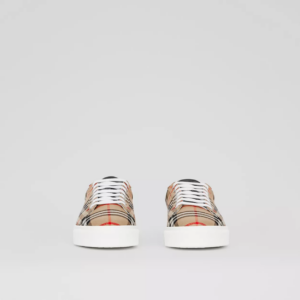 Alternative view of Giày Burberry Vintage Check Leather Sneakers Beige 80381851