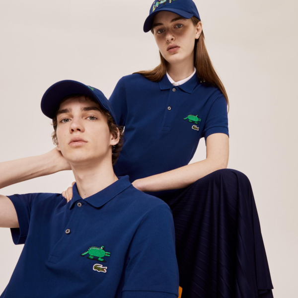 Áo Lacoste Unisex x Jeremyville Design Classic Fit Polo Shirt PH0409-F9F - Ảnh 2