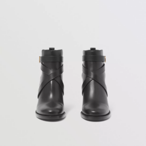 Alternative view of Giày Burberry Monogram Motif Leather Ankle Boots 'Black' 80423691