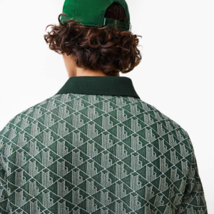 Ao Lacoste Classic Fit Print Contrast Collar 'Green' DH0073-7M4