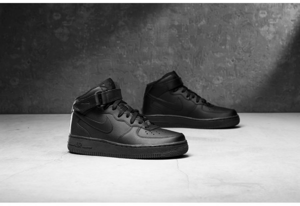 Giày Nike Wmns Air Force 1 '07 Mid 'Black' 366731-001 - Ảnh 6
