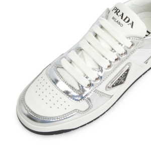 Giay Prada Downtown Triangle Logo 'White' 1E792M-3LL2-F0J36