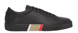 Giày Burberry Stripe Detail Leather 'Black' 80421721