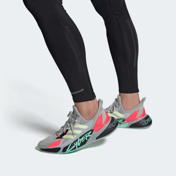 Giày Adidas Cyberpunk 2077 x X9000L4 'Grey Yellow Zest Pink' FZ3092 - Ảnh 2