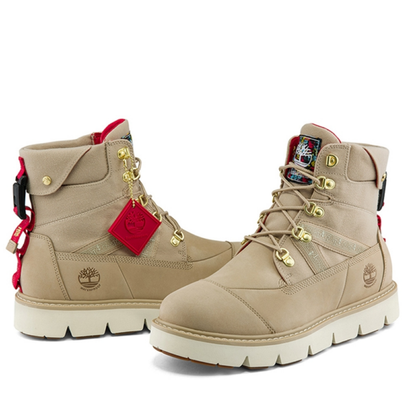 Giày Timberland Waterproof Boots 'Beige Frosted' - Ảnh 3