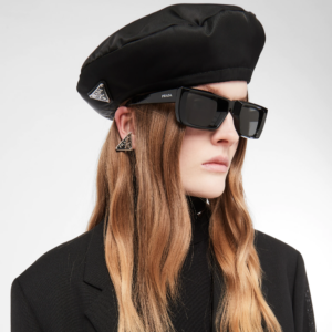 Mu Prada Beret Re-nylon 'Black' 2HC224-2DMI-F0002