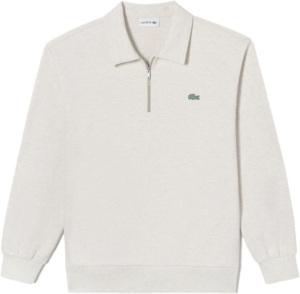 Ao Lacoste Color Croc Collar Half Zip-up Sweatshirt 'Beige' SH222E-53G-CB8