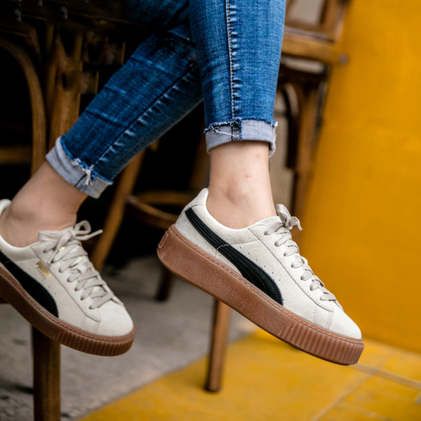 Giày Puma Wmns Suede Platform Core 'Whisper White Black' 363559-01 - Ảnh 2
