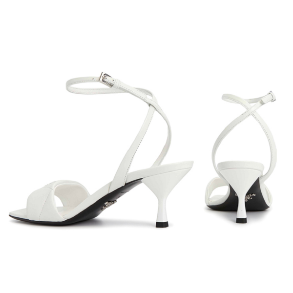 Dép Prada Logo Quilted Nappa 'White' 1X825M-038-F0009 - Ảnh 2