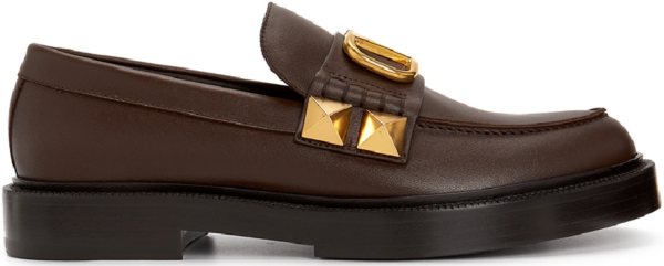 Giay Valentino Stud Signed 'Brown' 1Y2S0F09ELI-KG8