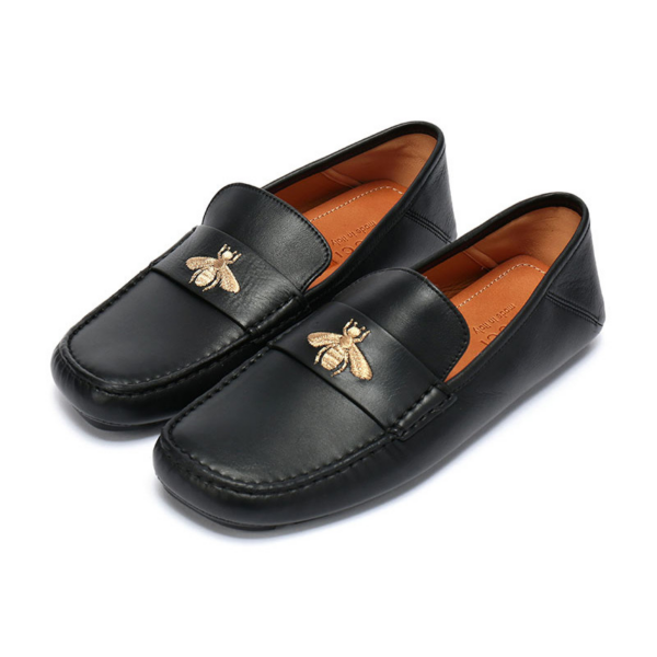 Giày Gucci Leather Driver Bee 473769-DTM20-1000 - Ảnh 5