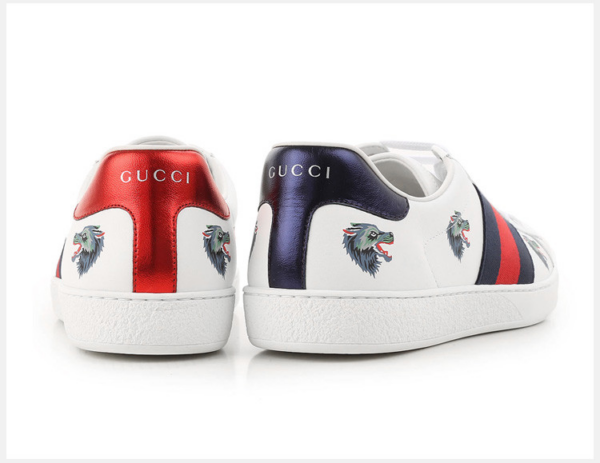Giày Gucci Ace Leather 'Wolf' 386750-0H810-9082 - Ảnh 6