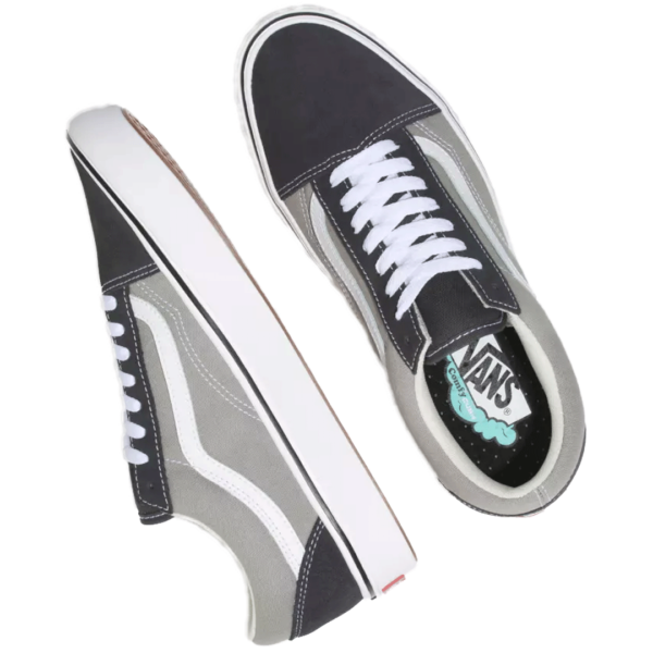 Giày Vans Comfycush Old Skool Suede Canvas Asphalt Drizzle VN0A3WMATFF - Ảnh 4