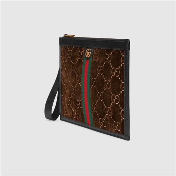 Túi Gucci Clutch GG Velvet 575371 9JTST 2074 - Ảnh 2