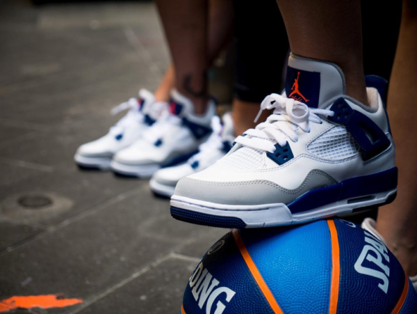 Giày Nike Air Jordan 4 GS 'Deep Royal Blue' 487724-132 - Ảnh 5