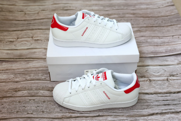 Giày Adidas Superstar J 'White Scarlet' FW0817 - Ảnh 4
