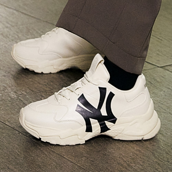 Giày MLB BigBall Chunky A New York Yankees 'Beige' 3ASHC101N-50BGS - Ảnh 3