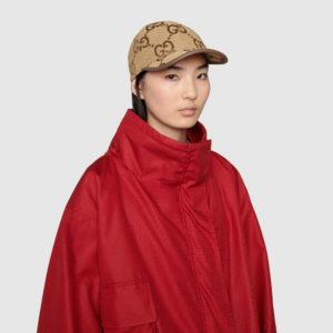 Mu Gucci Jumbo GG Canvas Baseball 'Camel Ebony' 681264-3HAGJ-2564