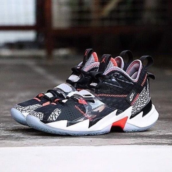 Giày Nike Jordan Why Not Zer0.3 GS 'Black Cement' CD5804-006 - Ảnh 2