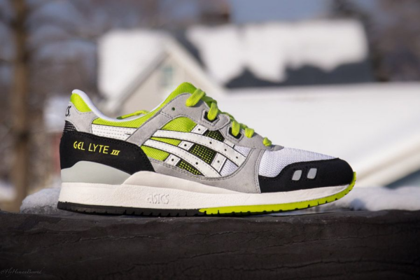 Giày Asics Gel Lyte 3 White Lime H307N-0101 - Ảnh 3