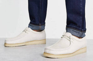 Giay Clarks Wallabee 'Off White Nubuck' 261-66299