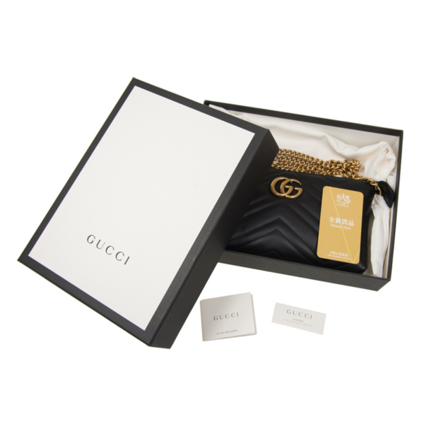 Túi Gucci GG Marmont Matlassé Cross Body Bag 443447 DRW1T 1000 - Ảnh 8