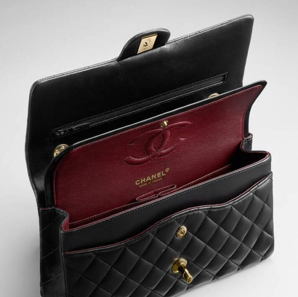 Túi Chanel Large Classic Handbag Calfskin Black A01112-Y01295-94305 - Ảnh 3