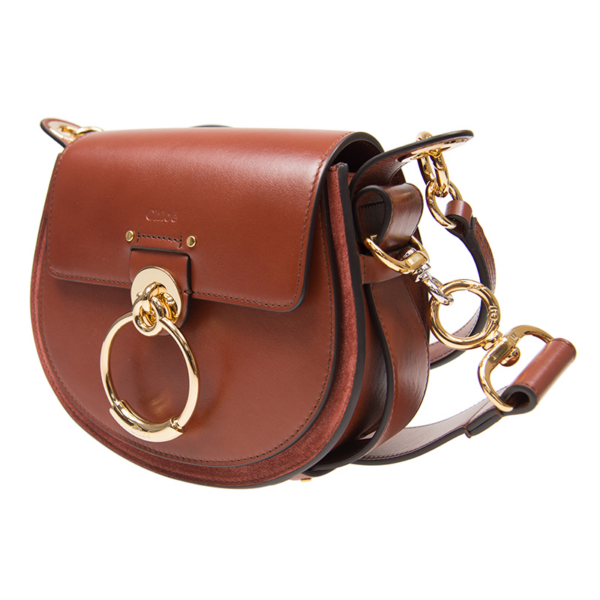 Túi Chloé Small Tess Shoulder Bag Sepia Brown CHC18WS153A3727S - Ảnh 2
