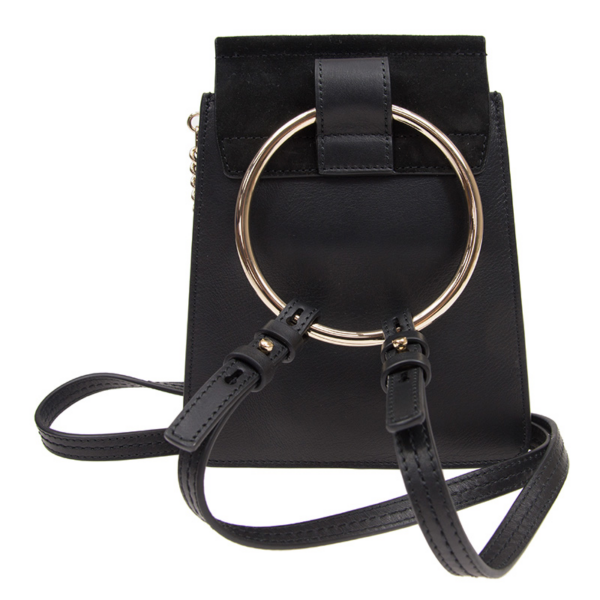 Túi Chloé Faye Small Bracelet Bag In Smooth & Suede Calfskin CHC17WS320H2O001 - Ảnh 6