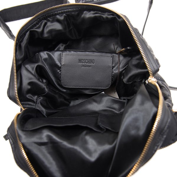Balo Moschino Logo Quilted Nylon 'Black' B760582071555 - Ảnh 2