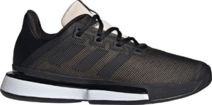 Giày Tennis Adidas Solematch Bounce 'Black White' EF0570