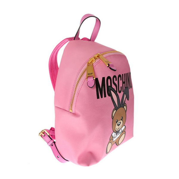 Balo Moschino Teddy Playboy Faux 'Pink' A763382101208 - Ảnh 2