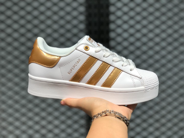 Giày Adidas Superstar 'Metalic Gold' FX4273 - Ảnh 4