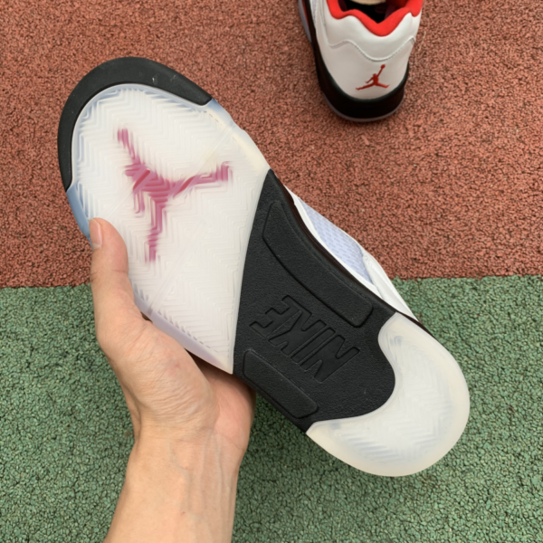 Giày Nike Air Jordan 5 Low Golf 'Fire Red' CU4523-100 - Ảnh 2