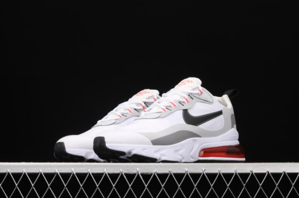 Giày Nike Air Max 270 React 'White Crimson Black' CT1280-100 - Ảnh 4