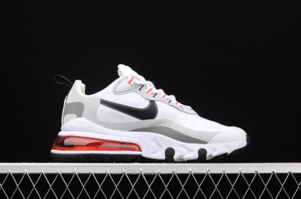 Giày Nike Air Max 270 React 'White Crimson Black' CT1280-100 - Ảnh 2