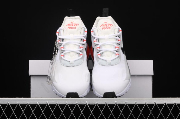 Giày Nike Air Max 270 React 'White Crimson Black' CT1280-100 - Ảnh 5