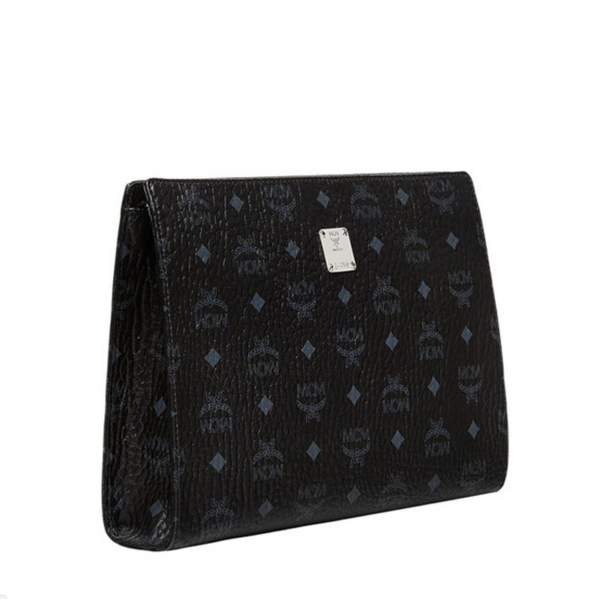 Túi MCM Zip Pouch Visetos Black MXZ8SVI70BK001 - Ảnh 2