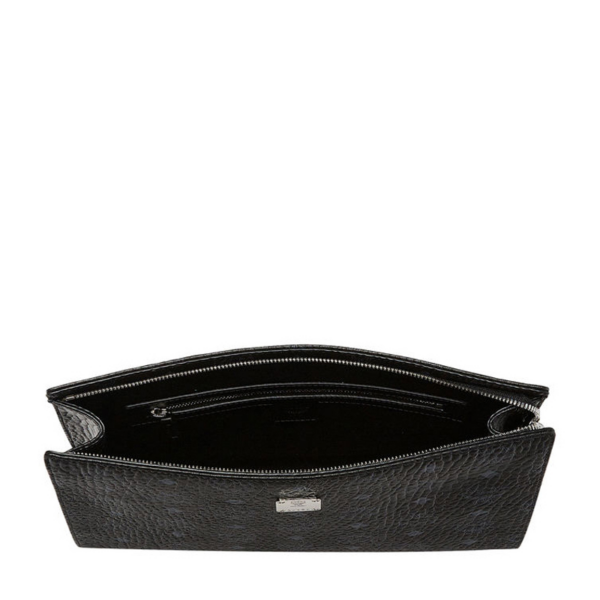 Túi MCM Zip Pouch Visetos Black MXZ8SVI70BK001 - Ảnh 3