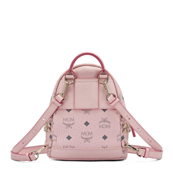 Balo MCM Stark Backpack Visetos Pink MMK6SVE92QH001 - Ảnh 3