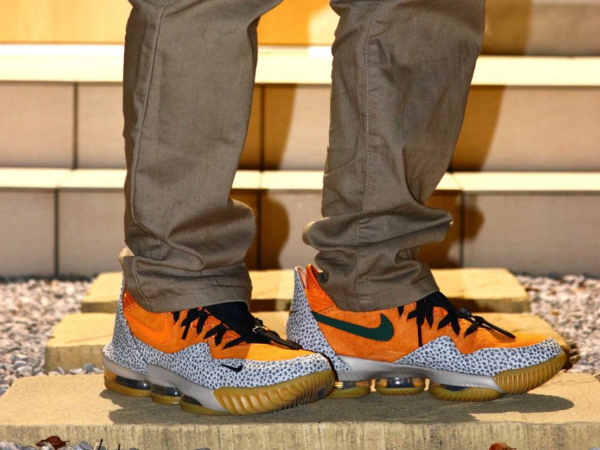 Giày Nike LeBron 16 Low Atmos Safari CD9471-800 - Ảnh 7