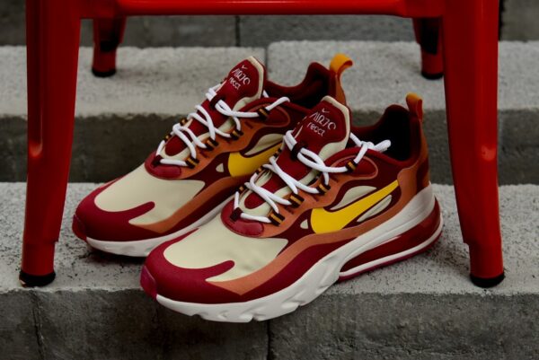 Nike Air Max 270 React 'Noble Red Team Gold' AO4971-601 - Ảnh 5