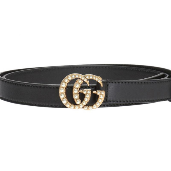 Thắt Lưng Gucci Women Pearl Double G Buckle Belt 476342-AP0WT-8681 - Ảnh 2