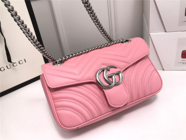Túi Gucci GG Marmont Small Shoulder Bag Pink 443497-DTDIY-5815 - Ảnh 5