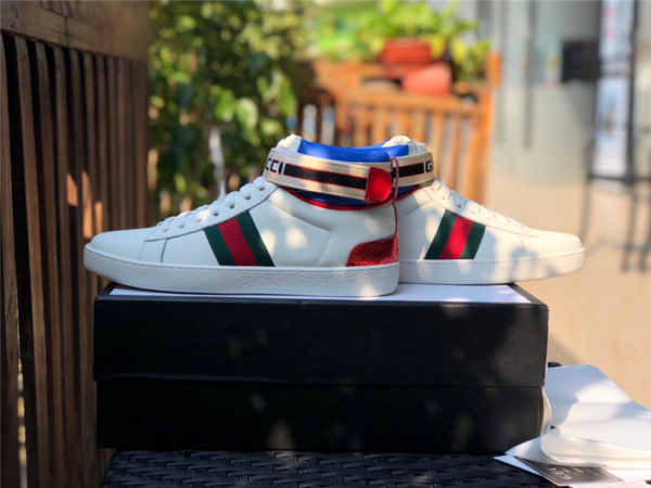 Giày Gucci Stripe Ace High Top 523472-0FIW0-9092 - Ảnh 4