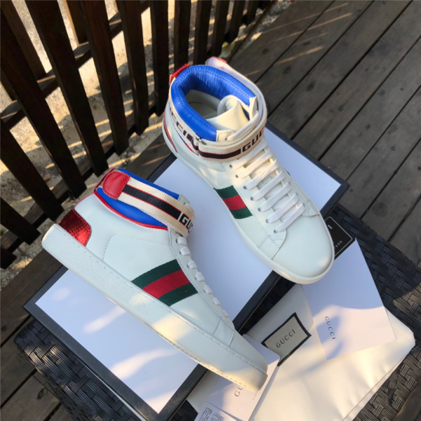 Giày Gucci Stripe Ace High Top 523472-0FIW0-9092 - Ảnh 3