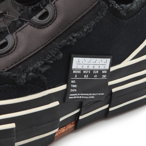 Giày XVESSEL G.O.P. Lows for Yohji Yamamoto All Black - Ảnh 10