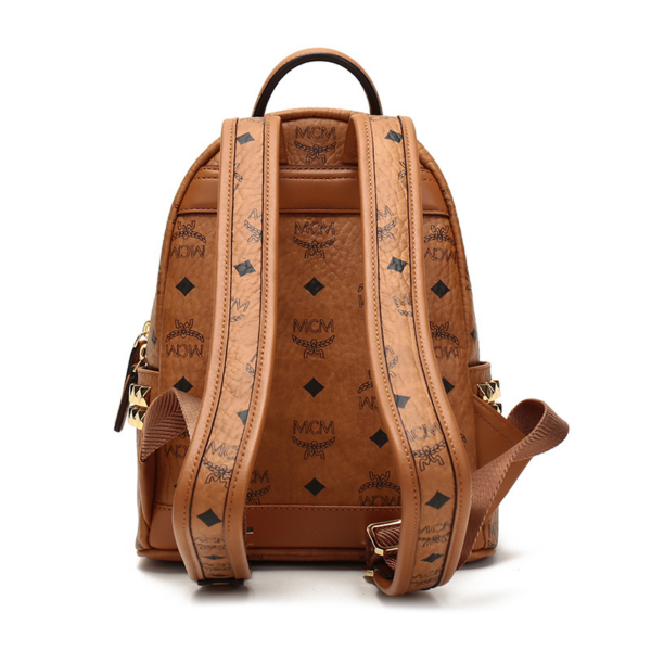 Balo MCM Stark Side Studs Backpack Visetos Cognac MMKAAVE10CO001 - Ảnh 4
